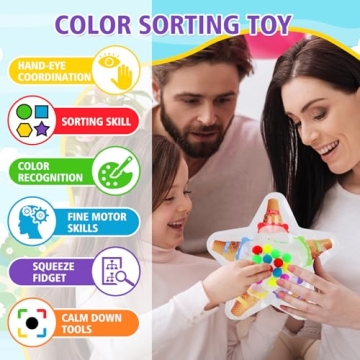 SLotic Montessori Fine Motor Skills Color Sorting Sensory Toys