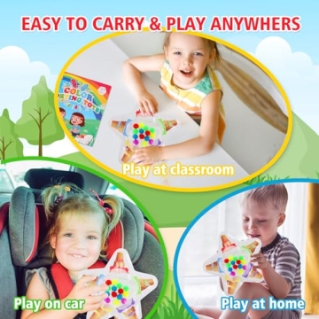 SLotic Montessori Fine Motor Skills Color Sorting Sensory Toys