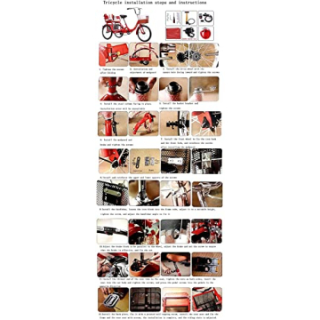 WEIMMIN Adult Folding Tricycle Comfortable 3-Wheel Bike