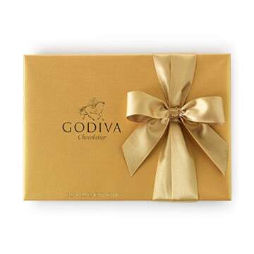 Godiva Chocolatier Gold Ballotin, Classic Gold Ribbon, Gourmet Chocolate Gift Box, 36 pc.