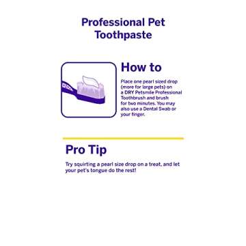 Petsmile Professional Pet Toothpaste - Cat & Dog Toothpaste for Plaque, Tartar, & Bad Breath - VOHC Accepted Non Enzymatic Dental Care for Cat & Dog Teeth Cleaning (London Broil, 4.2 Oz)