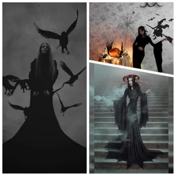 YEAXLUD Morticia Addams Gothic Costume for Women