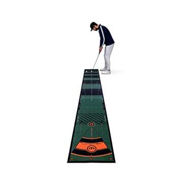 WELLPUTT - Golf Putting Training Mat - 13ft Green