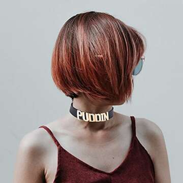 CSIYANJRY99 Puddin Choker Necklace Spike Rivets Bracelet Set,Punk Quinn Collar Wide Leather Wrap Bra...