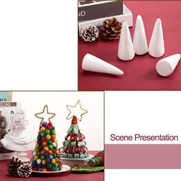 Skylety 16 Foam Cones for DIY Crafts and Decorations