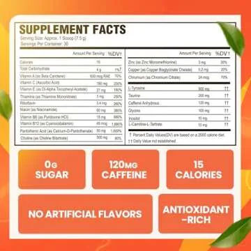 Morning Buzz Energy Drink Powder - Energy Boost Drink Mix - Sugar-Free Energy with Antioxidants - Mo...