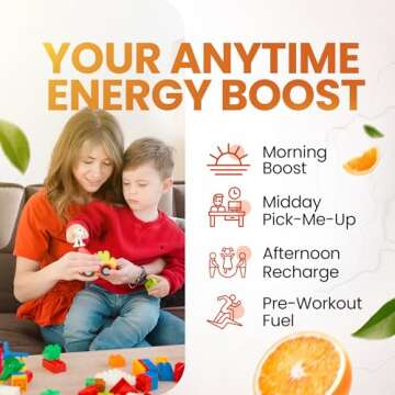 Morning Buzz Energy Drink Powder - Energy Boost Drink Mix - Sugar-Free Energy with Antioxidants - Morning Kickstart and Sports Nutrition Endurance Product - 30 Servings, Fruit Punch, 7.9 Ounces