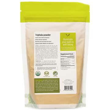 Banyan Botanicals Triphala Powder – Organic Formula of Amla, Haritaki & Bibhitaki – for Daily Detoxifying, Cleansing & Rejuvenation* – Maintains Regularity* – 1lb. – Non-GMO Sustainably Sourced