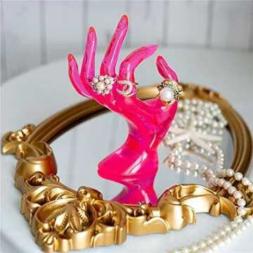 HOMEGOAL Hand Jewelry Holder Display for Rings and Bracelets