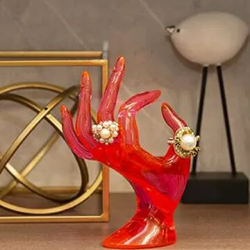 HOMEGOAL Hand Jewelry Holder Display for Rings and Bracelets