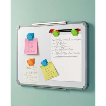 VICNOVA Magnetic Clips, 24 Pieces Magnetic Metal Chip Clips Fridge Magnets Refrigerator Whiteboard Locker Magnets Heavy Duty Clip Classroom Organization Teacher Must Haves School Supplies Accessories