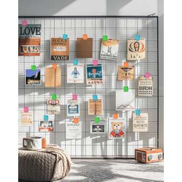 VICNOVA Magnetic Clips, 24 Pieces Magnetic Metal Chip Clips Fridge Magnets Refrigerator Whiteboard Locker Magnets Heavy Duty Clip Classroom Organization Teacher Must Haves School Supplies Accessories