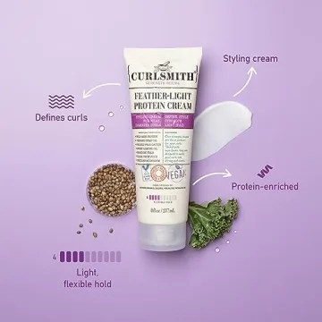 CURLSMITH Feather-Light Protein Hair Cream for Soft Curls