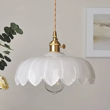 Milk White Vintage Pendant Light Fixture for Elegant Decor