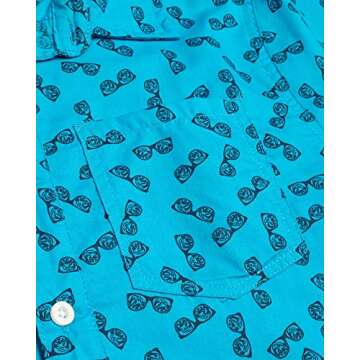 Body Glove Boys' Short Sleeve Button Down Summer Shirt
