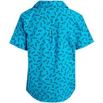 Body Glove Boys' Short Sleeve Button Down Summer Shirt