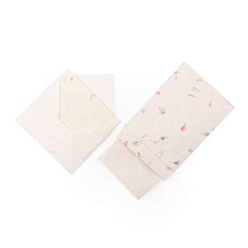 HIMALAYAN BAZAAR Lokta Paper Greeting Cards and Envelope Set - Ecofriendly Stationary Blank Note Cards | All Occasion Greeting Cards | Handmade in Nepal