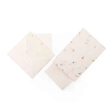 HIMALAYAN BAZAAR Lokta Paper Greeting Cards and Envelope Set - Ecofriendly Stationary Blank Note Cards | All Occasion Greeting Cards | Handmade in Nepal