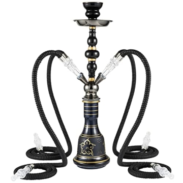 Luxury Hookah Set for 4 with Accessories - Perfect for Parties