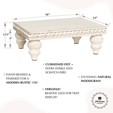 Decorative Wood Risers for Farmhouse Kitchen Decor