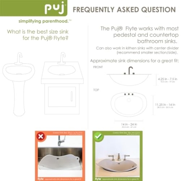 Puj Flyte Compact Infant Bathtub for Newborn Comfort and Safety