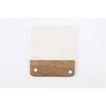 Mud Pie Marble and Wood Serving Board for Elegant Dining