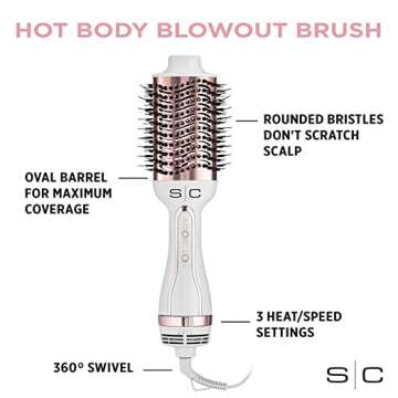 StyleCraft 2-in-1 Hot Air Brush for Perfect Blowouts