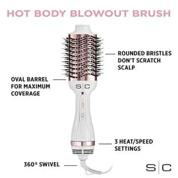 StyleCraft 2-in-1 Hot Air Brush for Perfect Blowouts