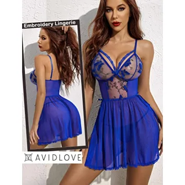Avidlove Sexy Lace Chemise for Plus Size Women