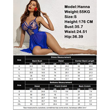 Avidlove Sexy Lace Chemise for Plus Size Women