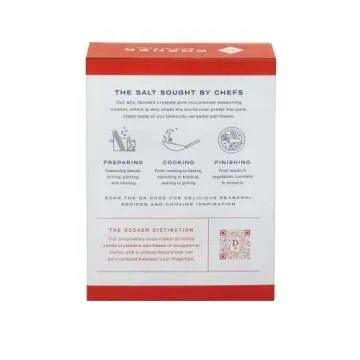 Diamond Crystal Kosher Salt Flakes - Full Flavor, No Additives and Less Sodium - Staple for Professi...