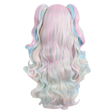 MapofBeauty Multi-color Lolita Long Curly Cosplay Wig
