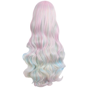 MapofBeauty Multi-color Lolita Long Curly Cosplay Wig