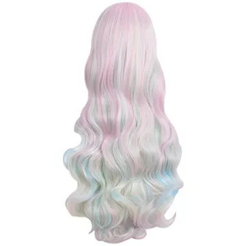 MapofBeauty Multi-color Lolita Long Curly Cosplay Wig