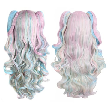 MapofBeauty Multi-color Lolita Long Curly Cosplay Wig