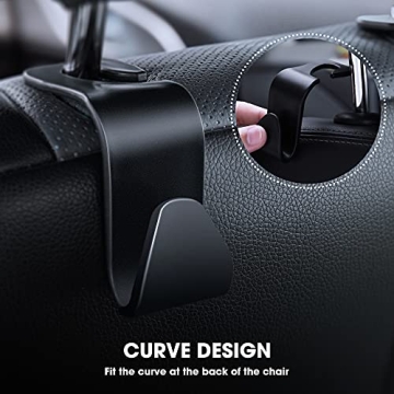HOUSE DAY Car Headrest Hooks for Purses and Bags