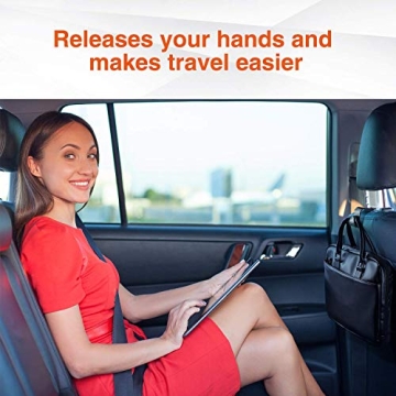 HOUSE DAY Car Headrest Hooks for Purses and Bags