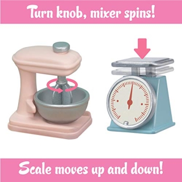 Calico Critters Kitchen Island Dollhouse Set Realistic Playset