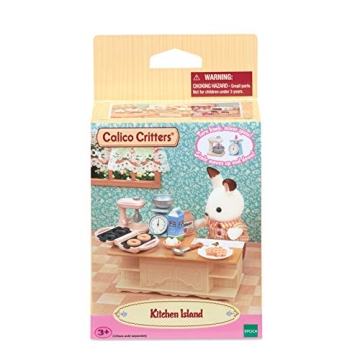 Calico Critters Kitchen Island Dollhouse Set Realistic Playset