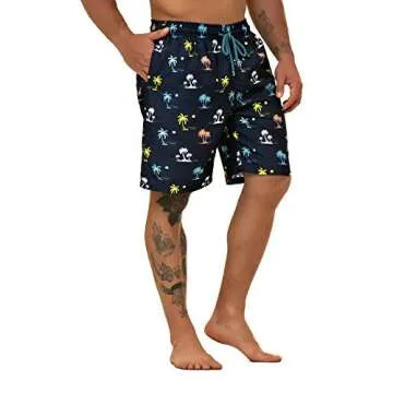 KAILUA SURF Big and Tall Mens Swim Trunks, 9" Mens Designer Bathing Suit Boardshorts