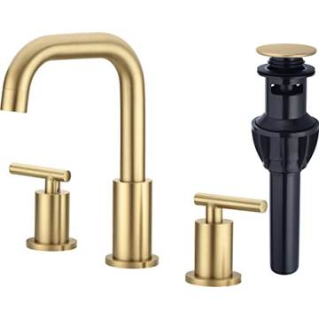 Elegant TRUSTMI Brushed Gold Bathroom Faucet for Your Home