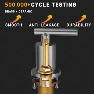 Elegant TRUSTMI Brushed Gold Bathroom Faucet for Your Home