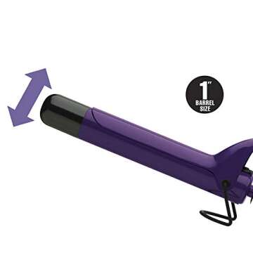 Ceramic + Tourmaline 1-Inch Curling Iron for Stunning Curls