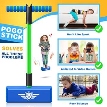 Exciting Foam Pogo Jumper for Kids Age 3-12 - Great Gift