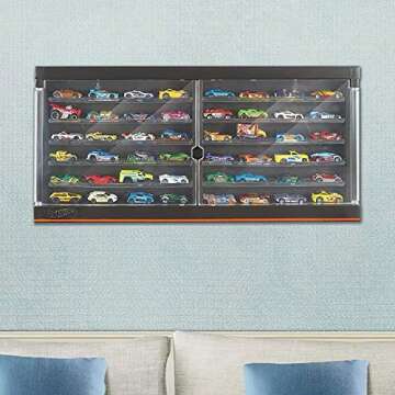Hot Wheels Display Case with Exclusive Mercedes-Benz 190E