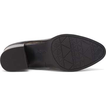 LifeStride Womens Devyn Block Heel Loafer, Black, 8 US