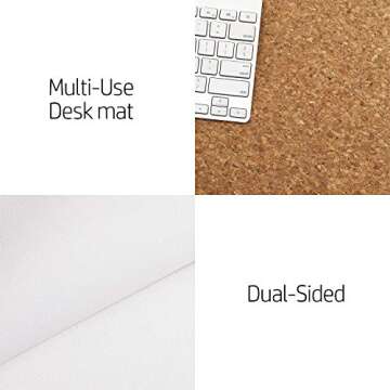 Aothia Eco-Friendly Desk Pad - Dual-Sided Large Mouse Pad