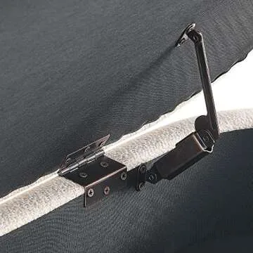 43.5" Linen Storage Ottoman Bench for Bedroom,Living Room,Entryway,Storage Bench for Bedroom End of Bed,Oval Upholstered Bench Large Ottoman Foot Rest with Storage,Padded Seating Wood Legs Beige