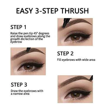 QUEMISS Microblading Eyebrow Pen for Natural Brow Look