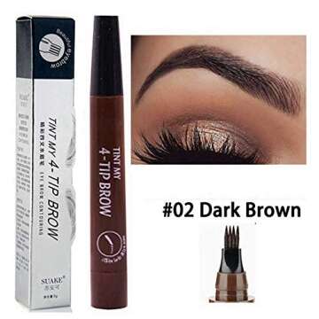 QUEMISS Microblading Eyebrow Pen for Natural Brow Look